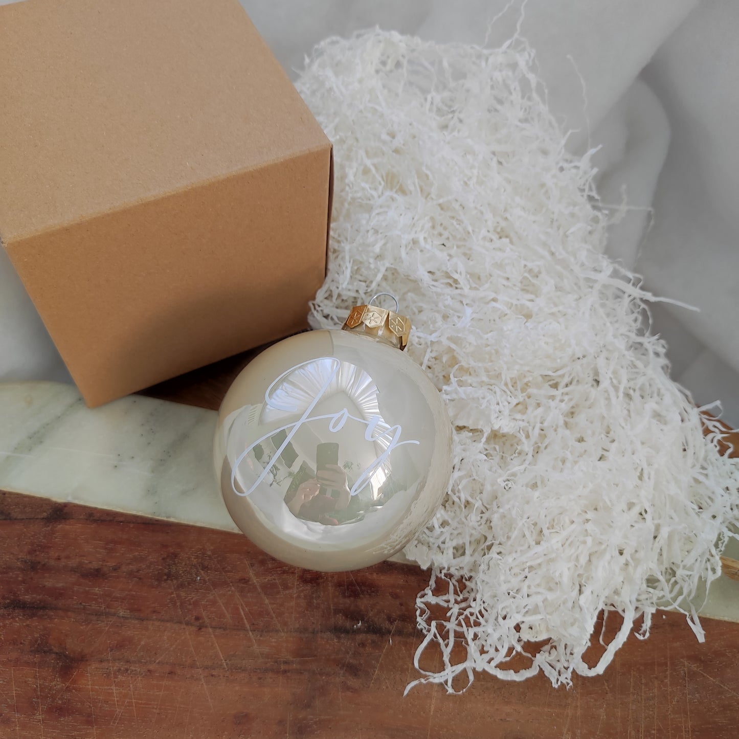 Pallina di natale in vetro colorato