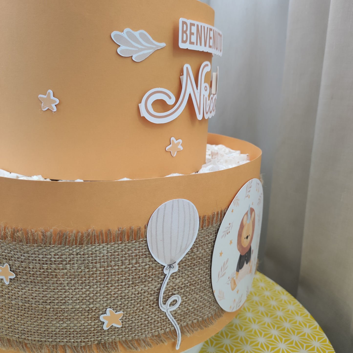 Torta di pannolini personalizzata