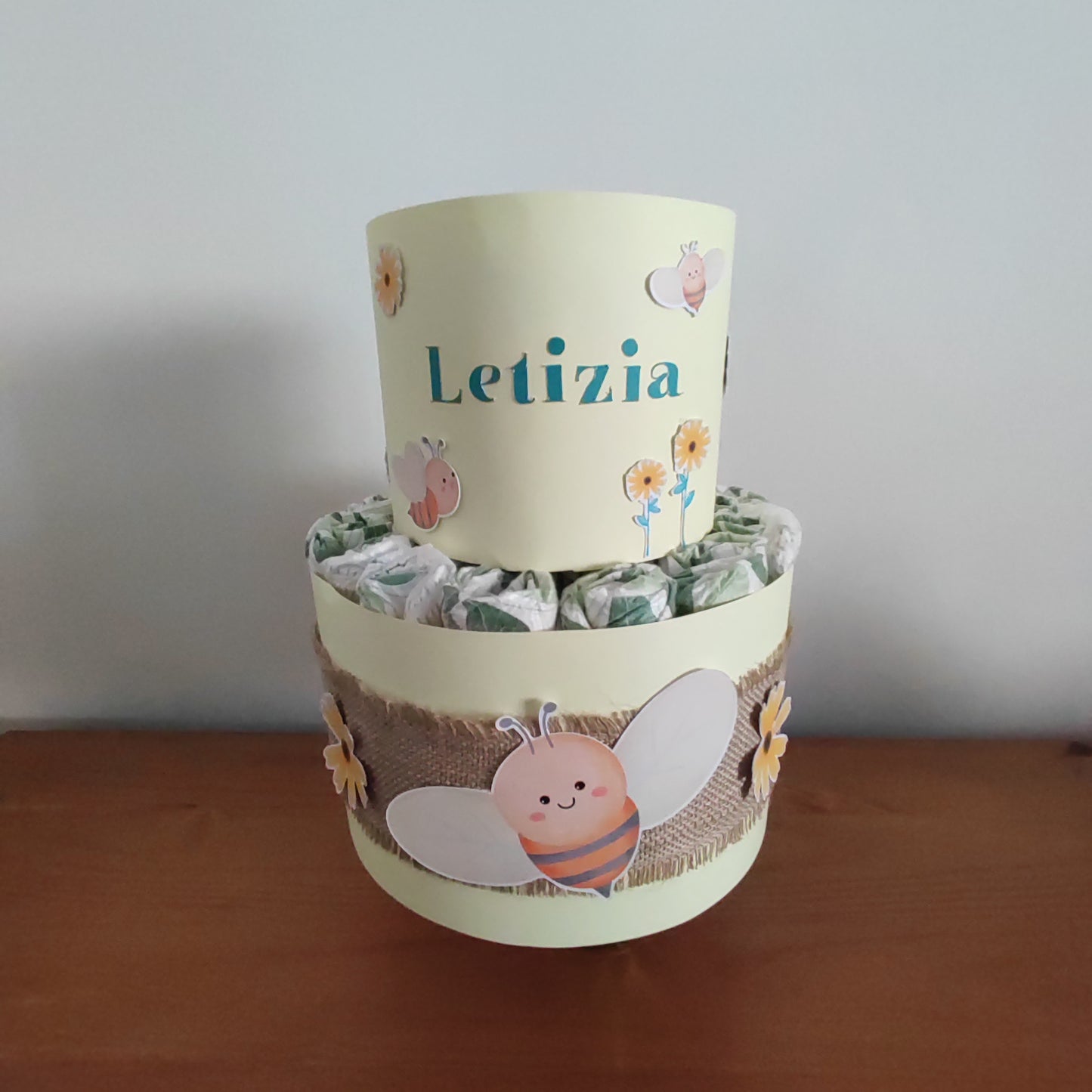 Torta di pannolini personalizzata