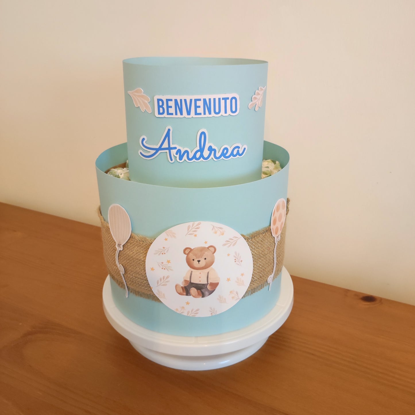 Torta di pannolini personalizzata