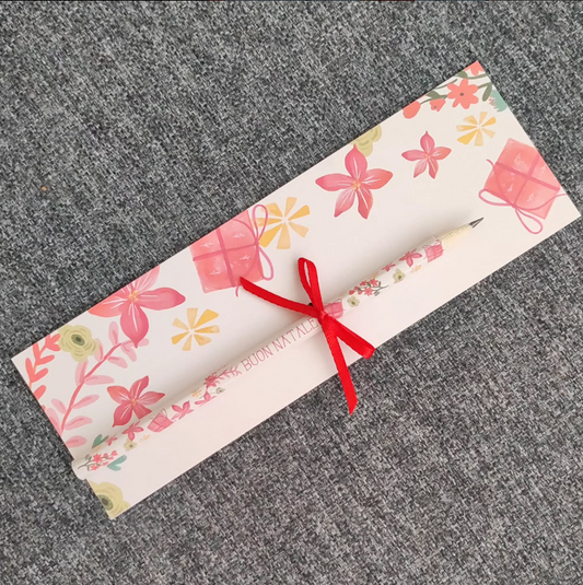 Matita personalizzata con cartoncino