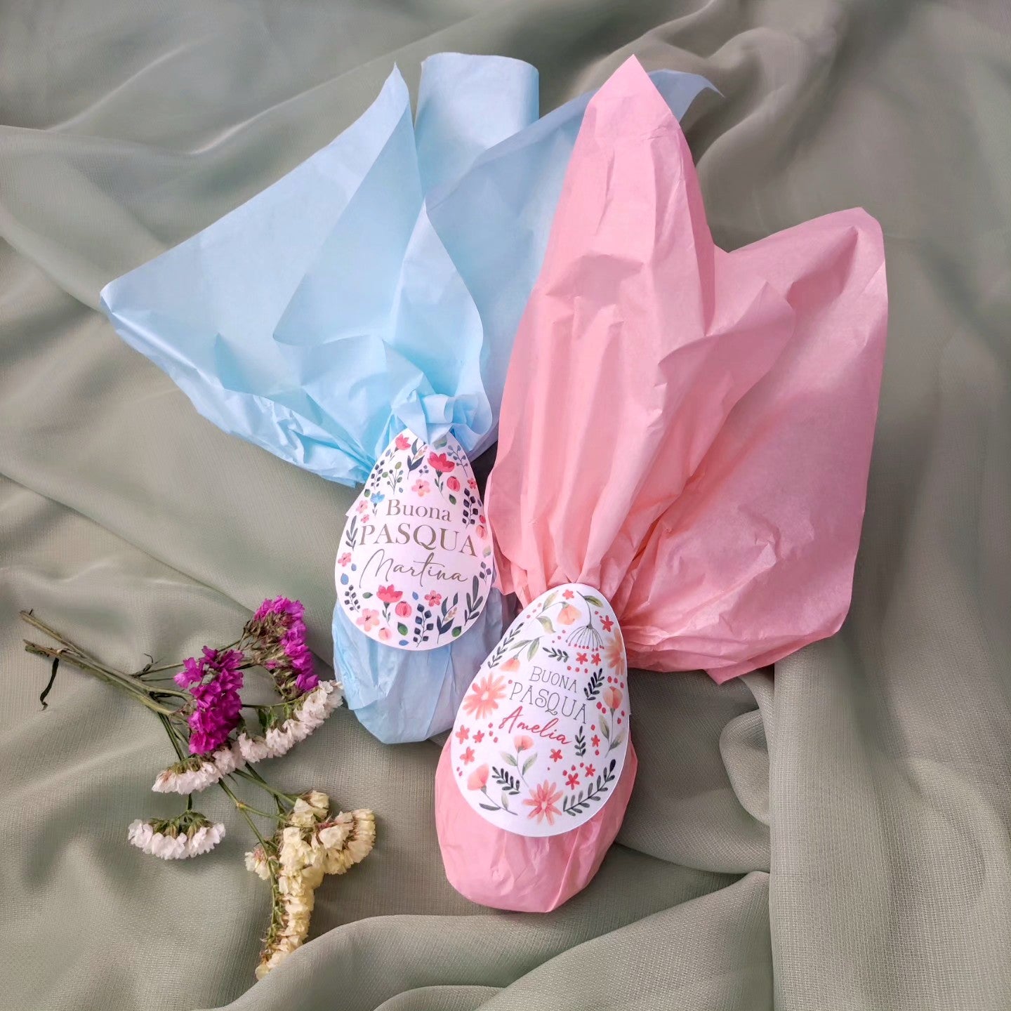 Etichetta personalizzata per uova di pasqua