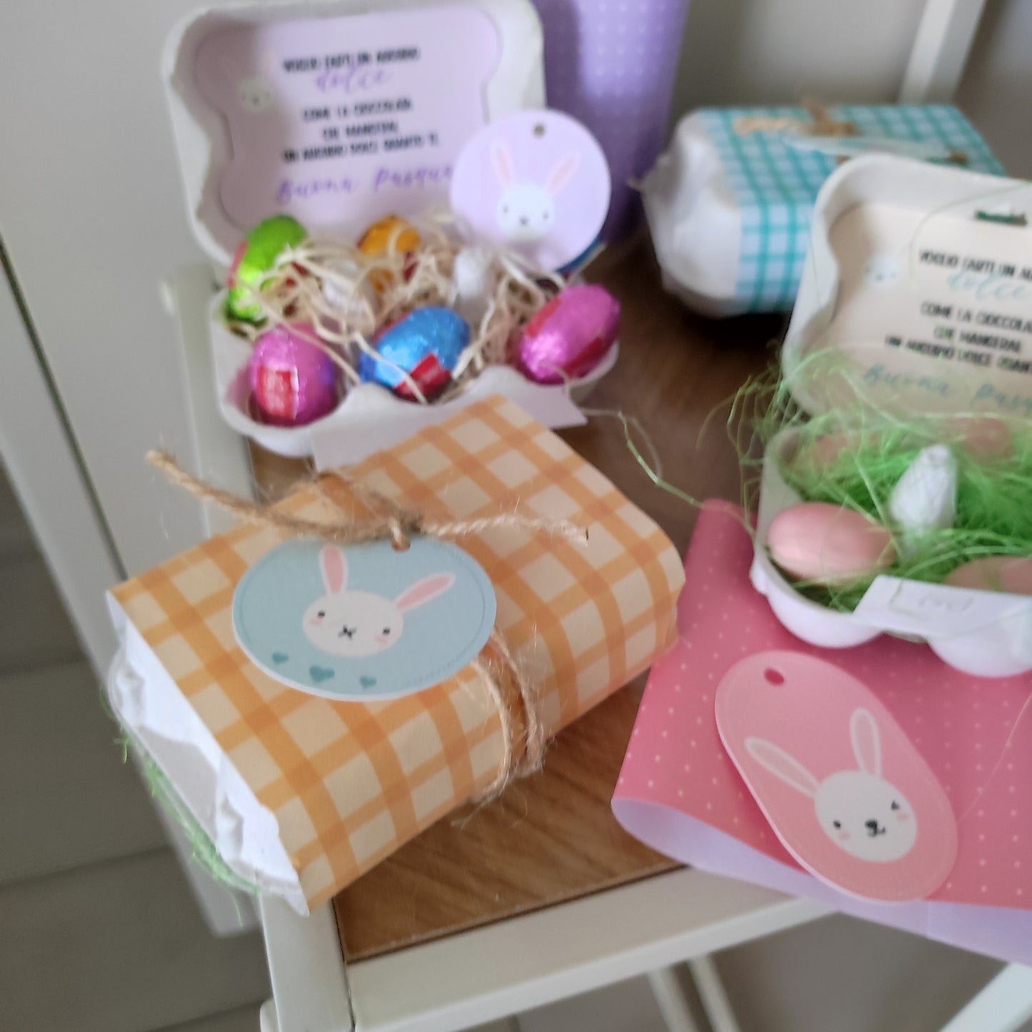 Mini scatola di uova personalizzata