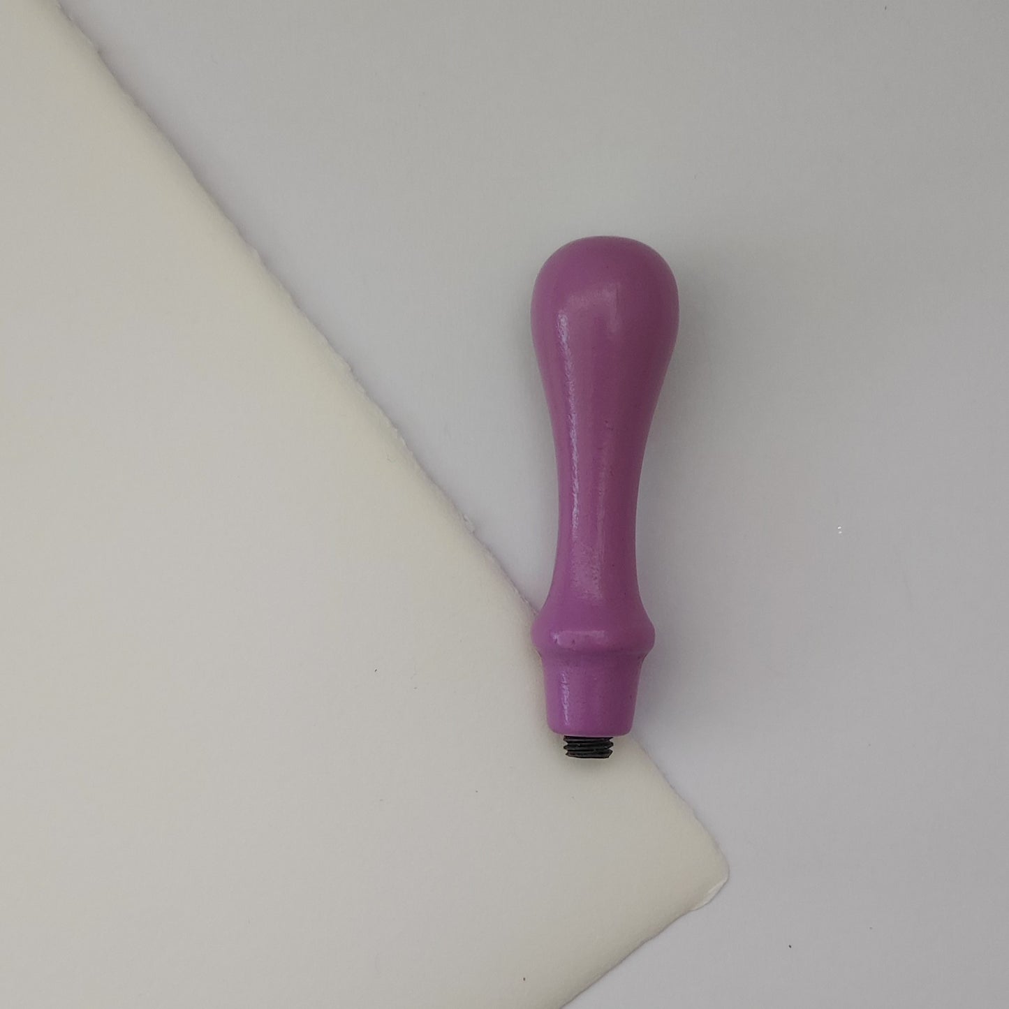 Manico per sigillo in ottone in legno