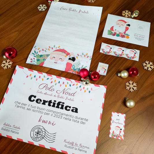 Lettera a Babbo Natale con Certificato dei buoni