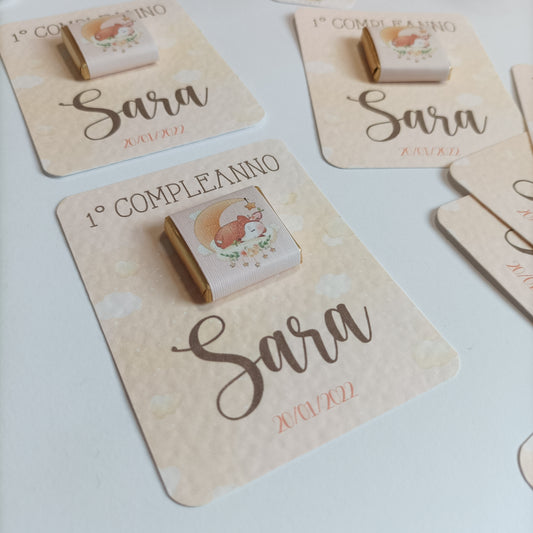 Cioccolatini personalizzati con tag